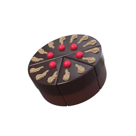 Schokoladenkuchen  3D Icon