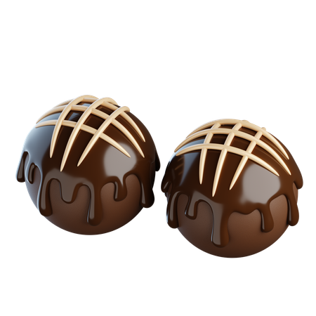 Schokoladenkugel  3D Icon