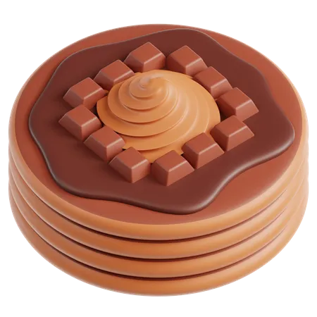 Schokoladenpfannkuchen  3D Icon