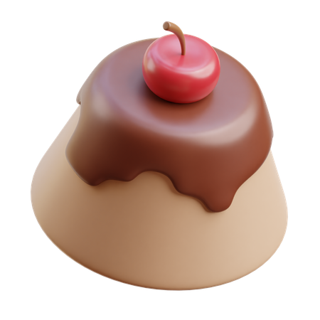 Schokoladenpudding  3D Icon