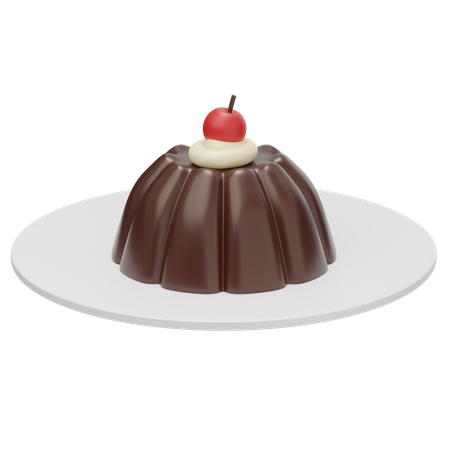 Schokoladenpudding  3D Icon
