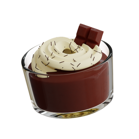 Schokoladenpudding  3D Icon