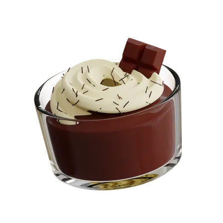 Schokoladenpudding  3D Icon