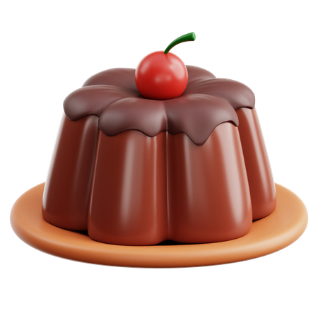 Schokoladenpudding  3D Icon