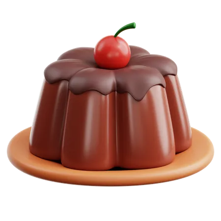 Schokoladenpudding  3D Icon