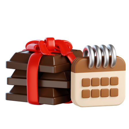 Schokoladentag-Date  3D Icon