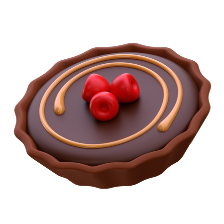 Schokoladentarte  3D Icon