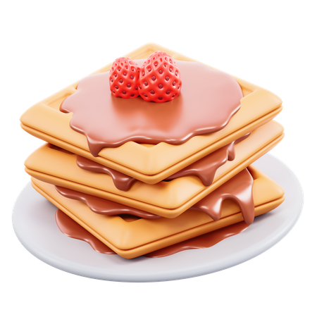 Schokoladenwaffel  3D Icon