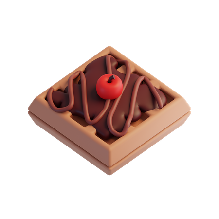 Schokoladenwaffel  3D Icon