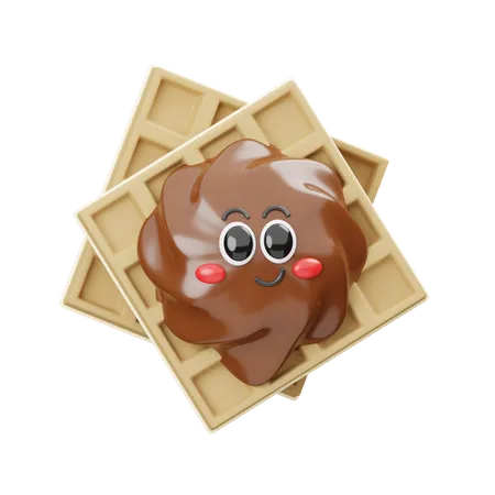 Schokoladenwaffel  3D Icon