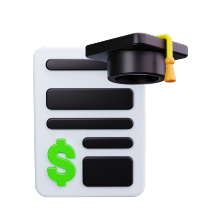 Scholarship  3D Icon