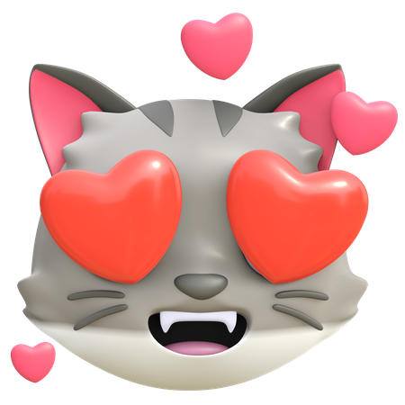 Liebenswerte Katze  3D Emoji