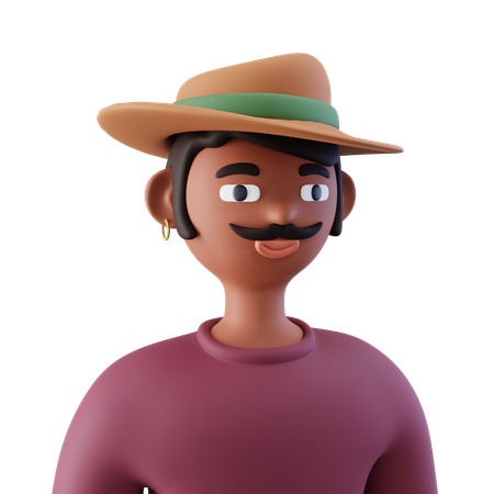 Schöner Mann  3D Icon