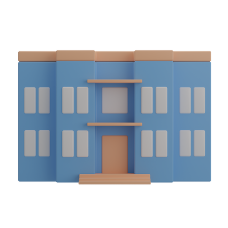 School  3D Illustration