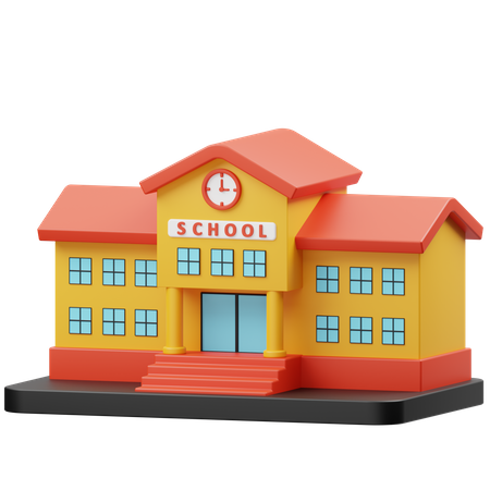School 3D Icon