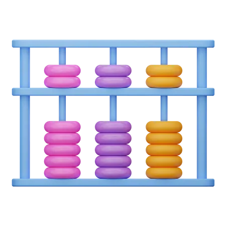 School Abacus 3D Icon