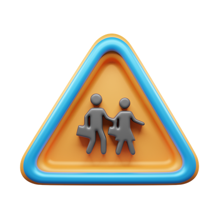 School Ahead  3D Icon