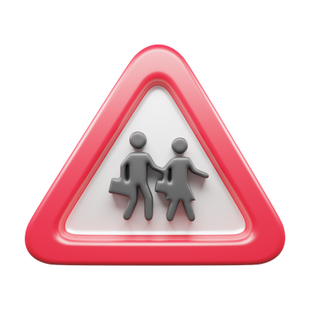 School Ahead  3D Icon