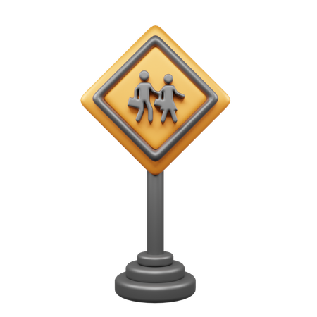 School Ahead  3D Icon
