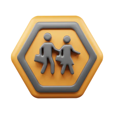 School Ahead  3D Icon