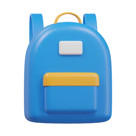 School Backpack 3 D Illustration 3D Icon