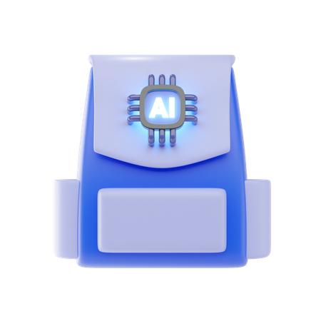 School Backpack  3D Icon