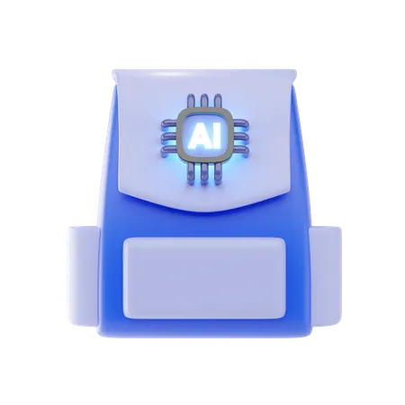 School Backpack  3D Icon