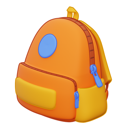 School Backpack  3D Icon