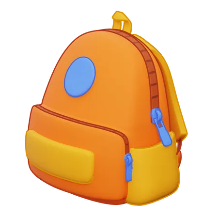 School Backpack  3D Icon