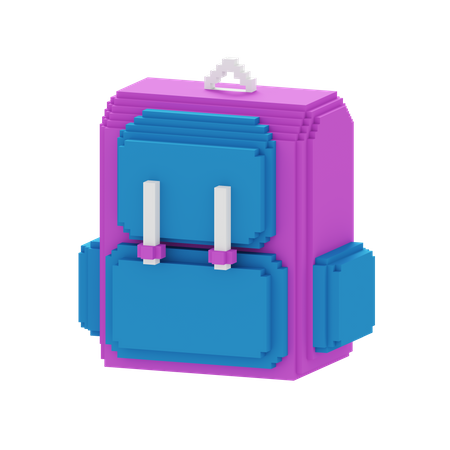 School Backpack  3D Icon