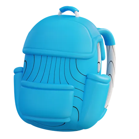 3 D Illustration Of School Backpack 3D Icon