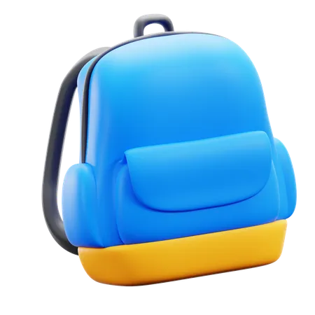 School Backpack 3D Icon