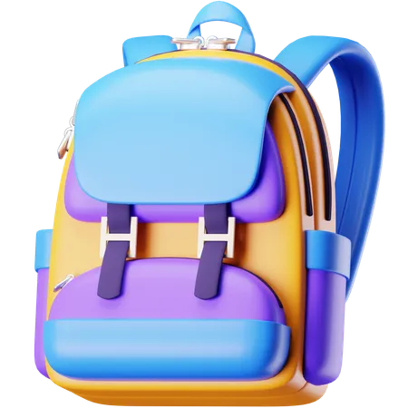School Bag 3 D Illustration 3D Icon