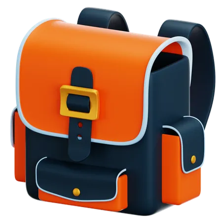 3 D School Bag Icon Render Backpack For Back To School Education Concept 3 D Rendering School Bag Back To School And Education Concept 3D Icon