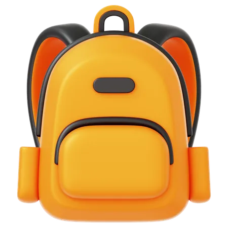School backpack 3D Illustration download in PNG, OBJ or Blend format