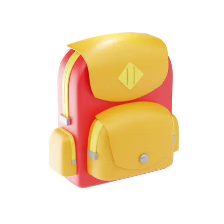 School Bag 3 D Icon And Illustration 3D Icon