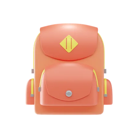 School Bag 3 D Icon And Illustration 3D Icon