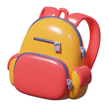 School Bag  3D Icon