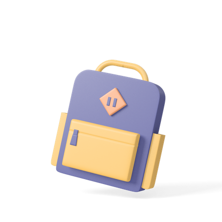 School Bag  3D Icon