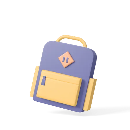 School Bag  3D Icon