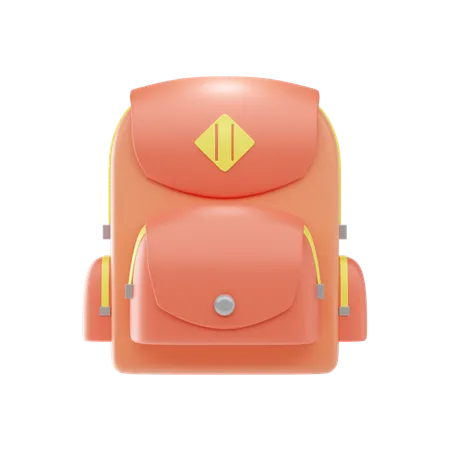 School Bag  3D Icon