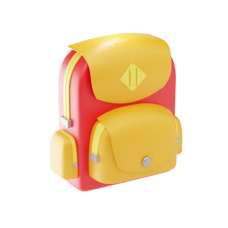 School Bag  3D Icon