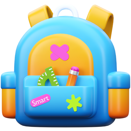 School Bag  3D Icon