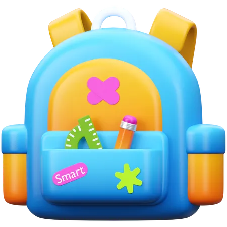 School Bag  3D Icon