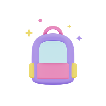 School Bag  3D Icon