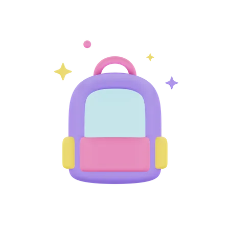 School Bag  3D Icon