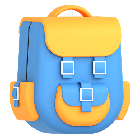 School Bag  3D Icon