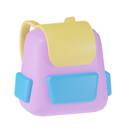 School Bag  3D Icon