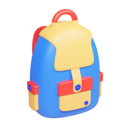 School Bag  3D Icon