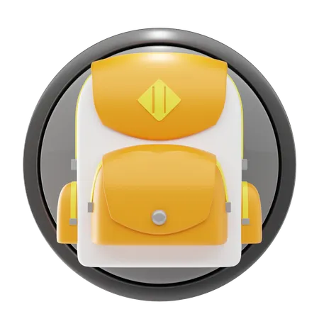 School Bag  3D Icon